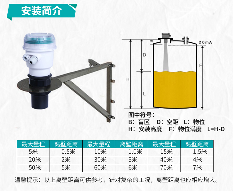MIK-MP超声波液位计产品安装